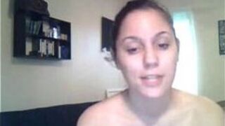 Sexy cam girl shows off her tight pussy porn video